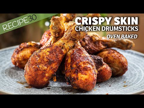 Extra Crispy Baked Chicken Drumsticks