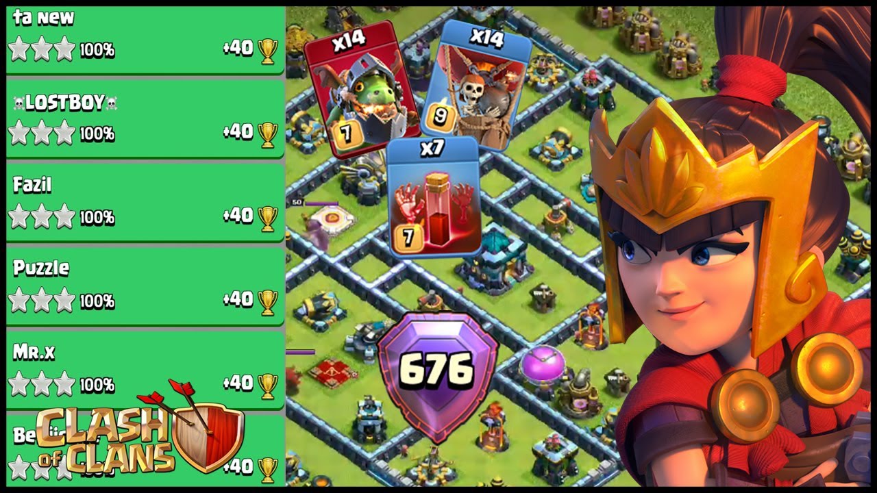 Inferno Dragon Skeleton is CRUSHING TH13 Bases EASILY in Legend League |Easiest TH13 Attack Strategy