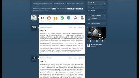 How to Remove a Queue From Tumblr : Tumblr 101