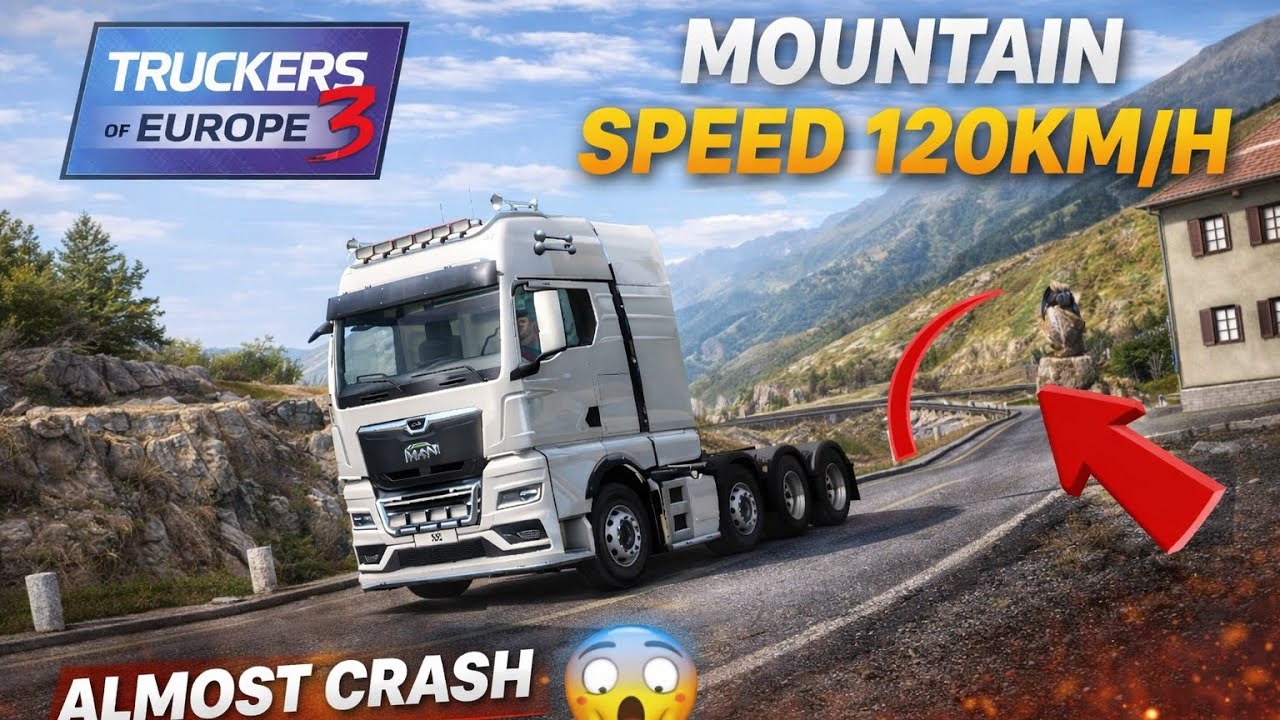 MAN TGX Extreme Mountain Drive 😱 | Truckers of Europe 3 High Speed Challenge