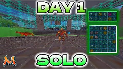 Solo Day 1 Dominating On The Most Populated Server On ARK I MESA I