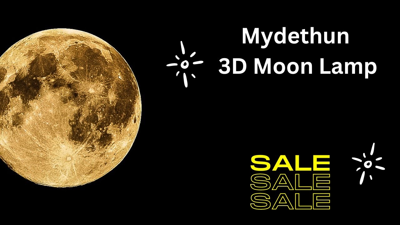 Mydethun 3D Moon Lamp Bringing the Moon to Your H