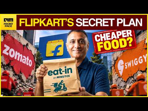 Video thumbnail: 🔴 LIVE: Flipkart Challenges Zomato & Swiggy Duopoly with 'Eat-in by Minutes' | Front Page