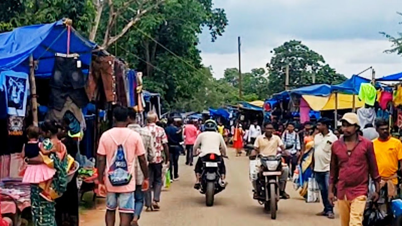 Jaintgarh Market, West Singhbhum, Jharkhand, India, Walking Tour, India Walking Tour, Virtual Tour