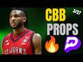 (3-1 RUN!) BEST CBB PRIZEPICKS FRIDAY 3/27/26 | FREE PICKS | PLAYER PROPS TODAY! | CBB RUN!!!