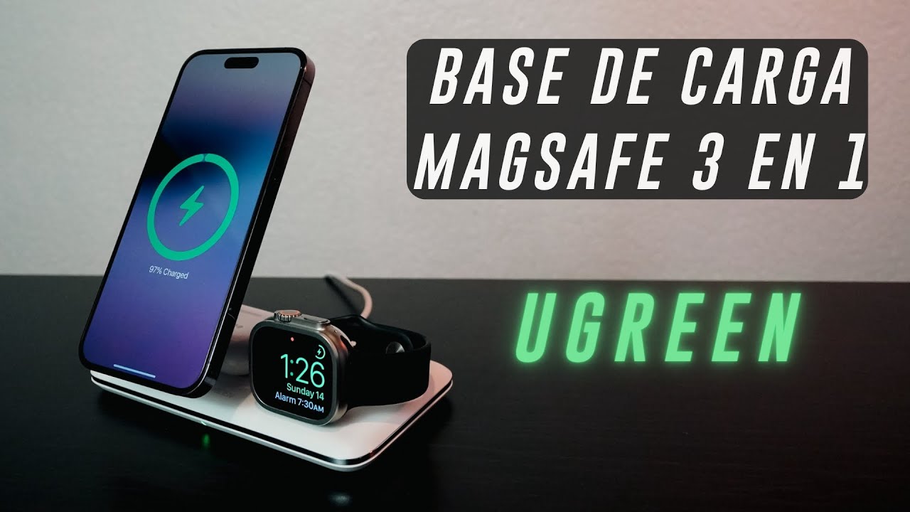 UGREEN - Base de Carga MagSafe 3 en 1 Certificada por Apple ⚡️🔋 