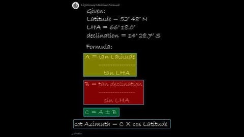 ABC Method by Calculator   Calculating Azimuth #shorts