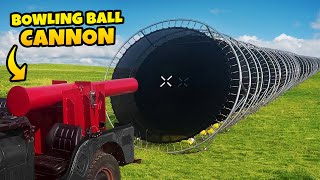 Thumbnail for How Many Trampolines Stop A 540mph Bowling Ball? (feat. @theslowmoguys)