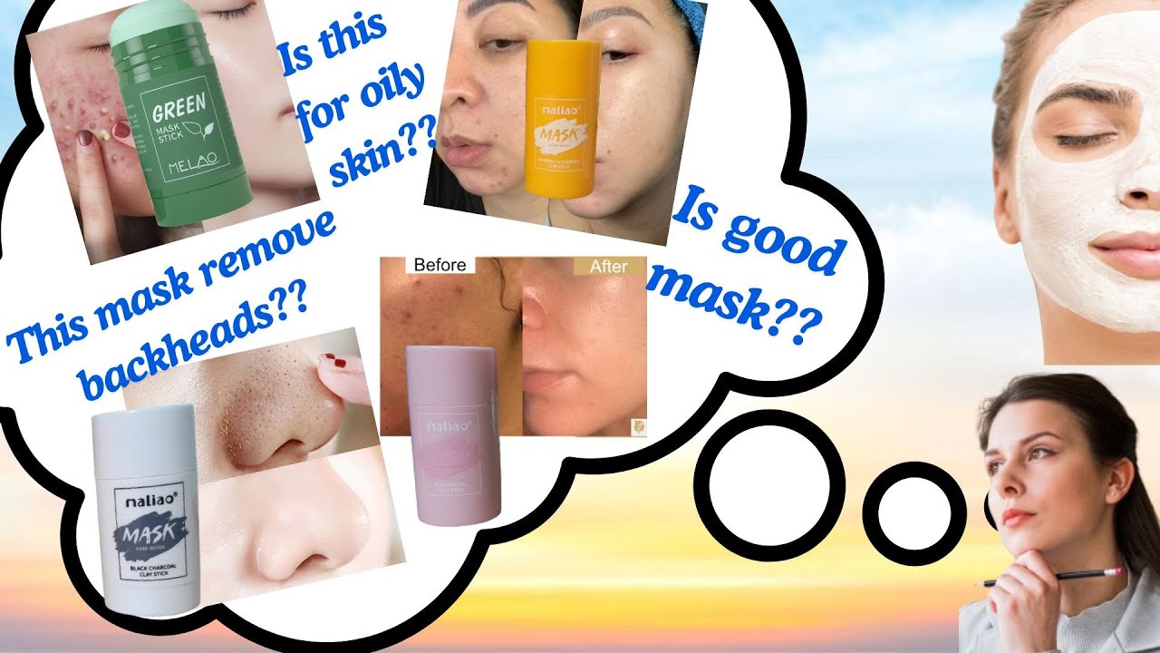 Face Mask For Oily Skin || Green Facemask Stick Review || Facemask For Dry Skin || Glow Up With Sia