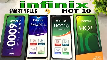 Infinix SMART 4 PLUS vs Infinix HOT 10 | Unboxing | Review | Price | Comparison in Hindi