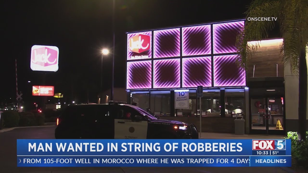 Man Wanted In String Of Robberies - YouTube