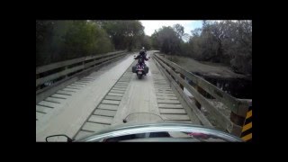 A weekend ride from Wesley Chapel, Fl to Lake Placid, Fl. Maggie (Master of finding hidden jewels of roads) put across 4 wooden 