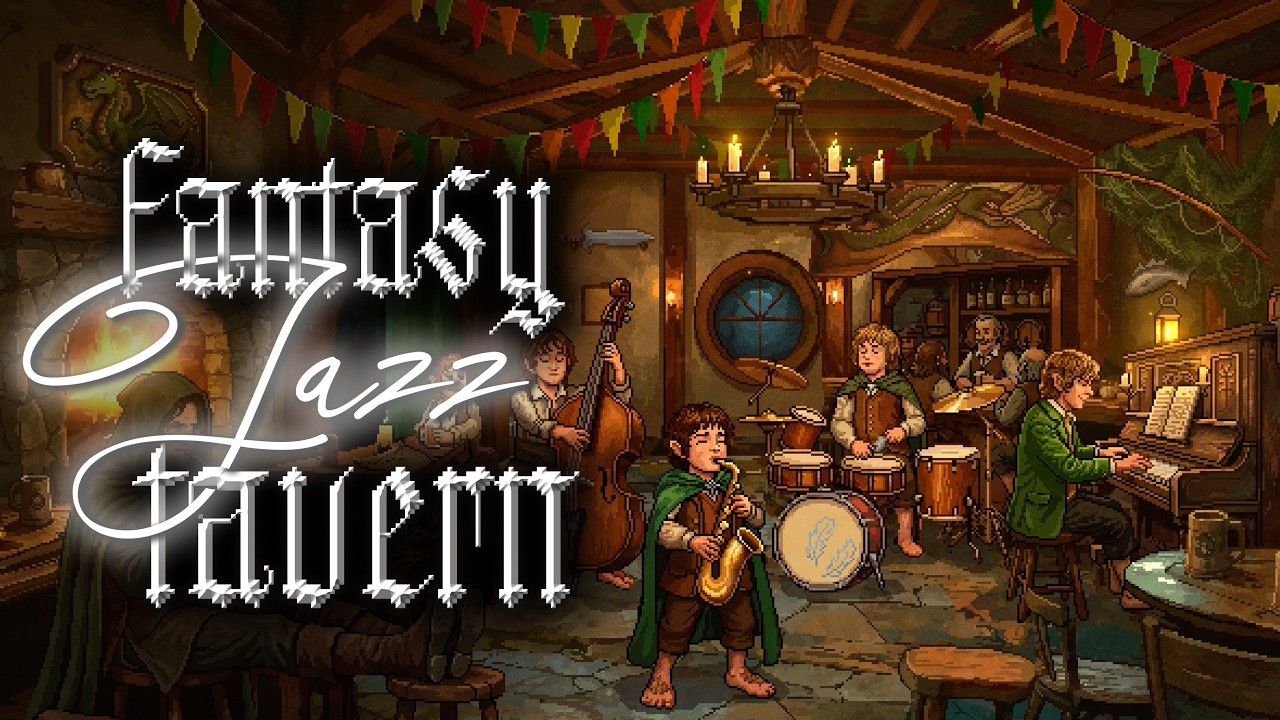 Fantasy Jazz Tavern Radio 24/7 🎷 Skyrim, LOTR, & More