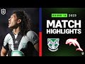 NRL 2023 | New Zealand Warriors v Dolphins | Match Highlights