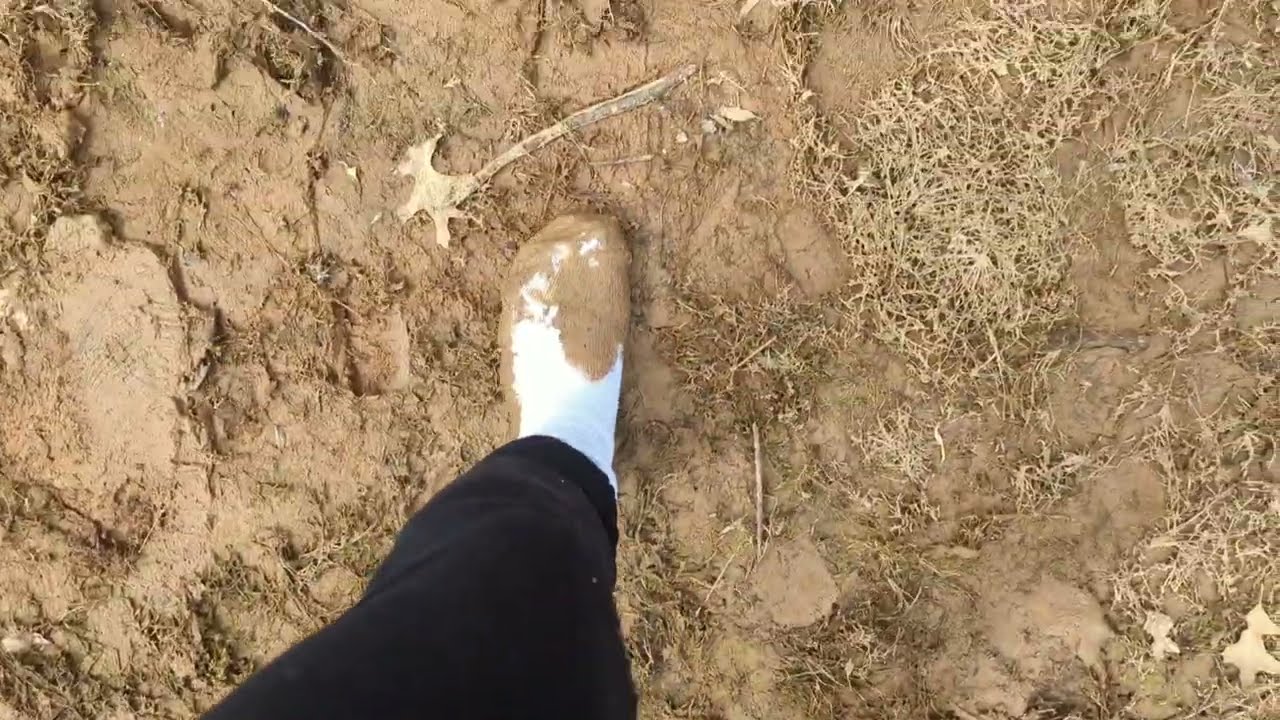 Muddy White Socks