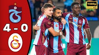 Mohamed Salah Hattrick 🔥 Trabzonspor vs Galatasaray 4-0 | Turkish Super Lig | Maç Özeti