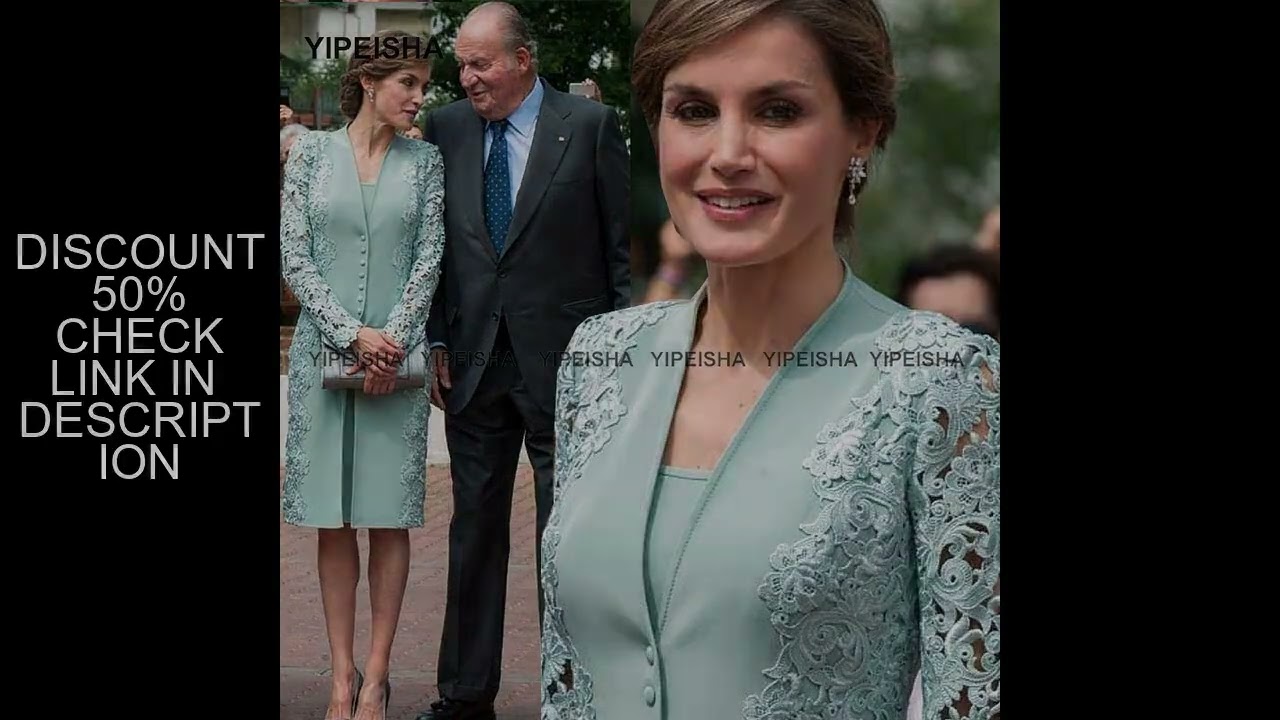 Customized Two Pieces Mother of Bride Dresses Mint Green Long Sleeves Party Gown for Mother 2024 Wed