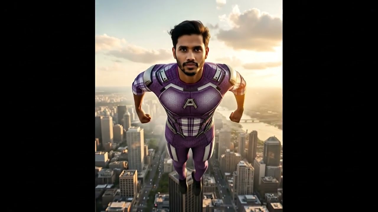 Superhero Flying | Ai Video Create Free Prompt | Video Prompt | Sipan Dip