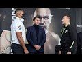 ANTHONY JOSHUA LOOKS INTO KUBRAT PULEV EYES, GIVES ICE COLD STARE DURING HEAD TO HEAD / JOSHUA-PULEV