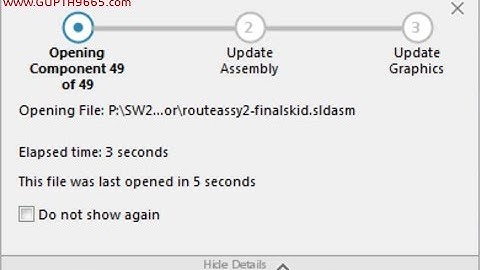 What’s New in SOLIDWORKS 2018: Assembly Open Progress Indicator