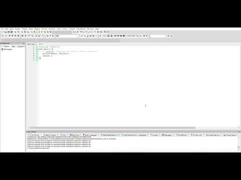 Hello world in codeblocks using c
