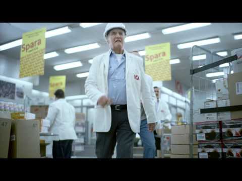 Bild från ICA Reklamfilm Parodi på Riesen
