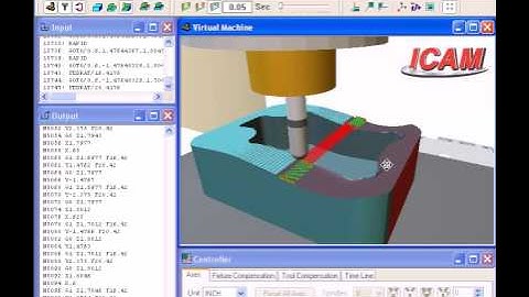 ICAM Virtual Machine for Graphic Machine Tool Simulation