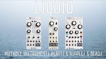 Mutable Instruments Plaits & Ripples & Beads【Liquid】#modularsynth #eurorack #synthjam