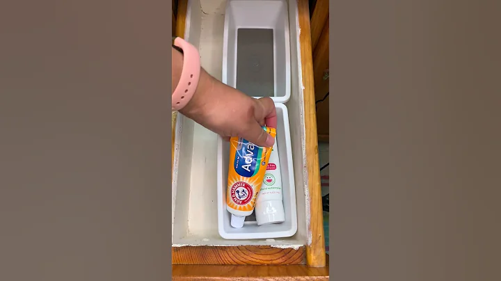 Dollar Tree Bathroom Drawer Organization | Organize Bathroom Under $3 | #shorts #DollarTreeBathroom