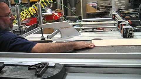 Ripping parallel pieces on the Felder slider