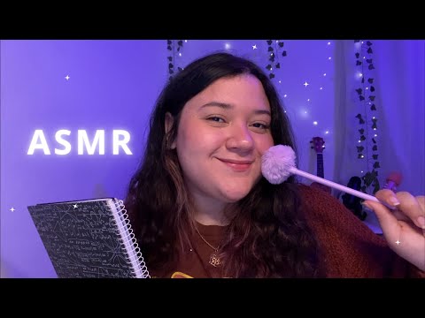 ASMR | GAROTA atrás de você TE MAQUEIA ✨💗 (na prova de matemática) - roleplay