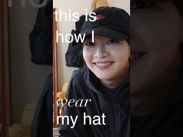 how to wear a hat🧢｜キャップの被り方 #hat #howto