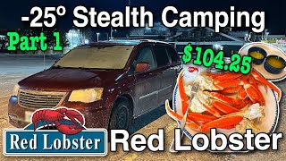 -25º 🥶 Winter Stealth Camping at Red Lobster 🦞 Part 1 by KBDProductionsTV 44,082 views 3 months ago 25 minutes