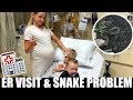 BABY WATCH // DAY IN THE LIFE OF A MOM // ER VISIT & SNAKE PROBLEM // BEAUTY AND THE BEASTONS 2018