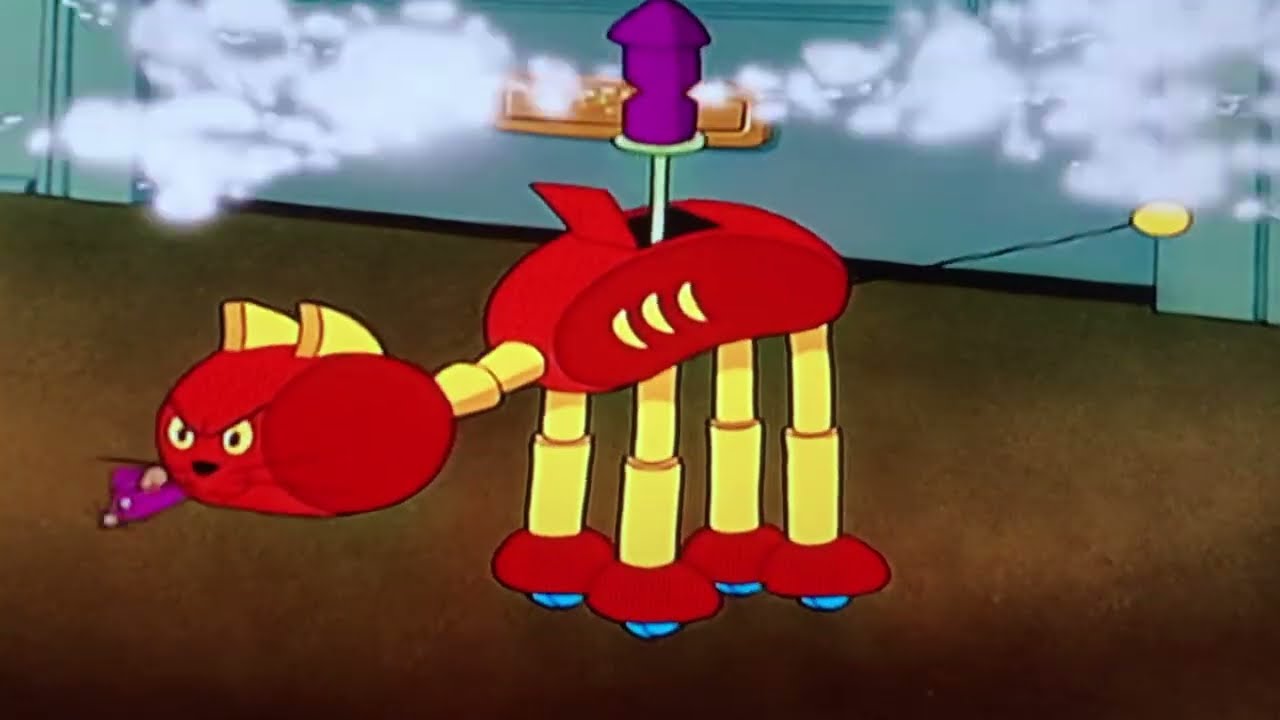 Push Button Kitty (1952) best moment [with Tom & Jerry]