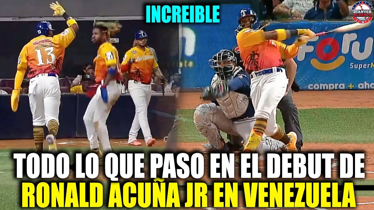 Mira TODO lo que PASÓ en el Historico DEBUT de RONALD ACUÑA JR en ...