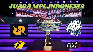 Moment Kumpulan Daftar Juara MPL ID Season 1 Sampai Season 9 | Mobile Legends Indonesia