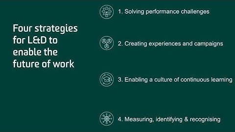 4 strategies for L&D to enable the future of work