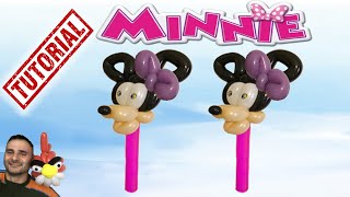 Palloncini modellabili Tutorial  39 - Minnie - (personaggio Disney) Balloon Twisting  - Globoflexia