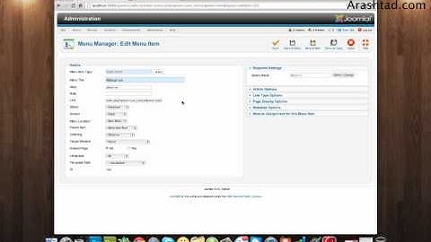 Lesson 10 - How to Use a Template For a Menu Item in Joomla!