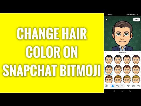 How To Change Hair Color On Snapchat Bitmoji