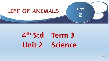 Life of Animals 4th Std Term 3 Unit 2 Science