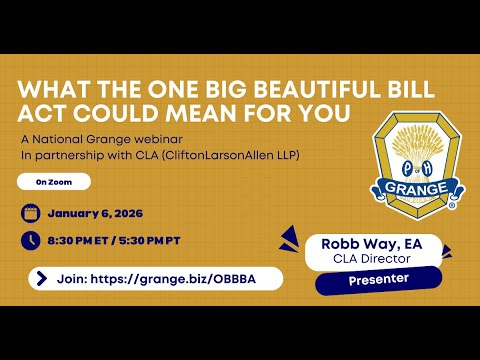 Webinar: What the One Big Beautiful Bill Act Could Mean for You - YouTube
