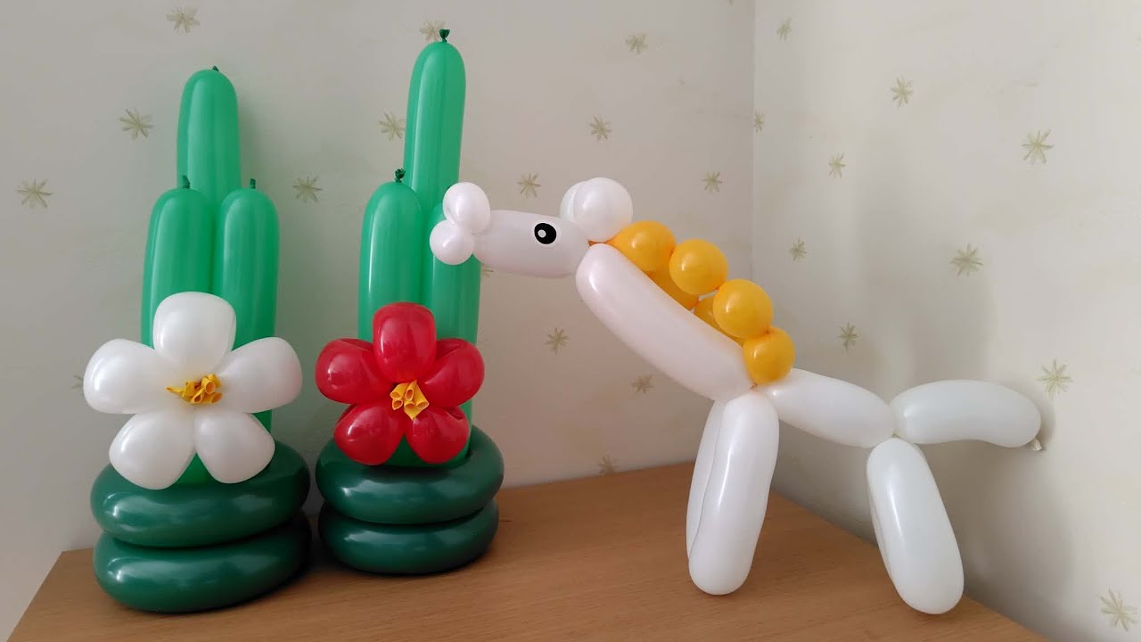 門松と干支の「午」を作るライブ🎍12月のバルーン教室見本 - YouTube