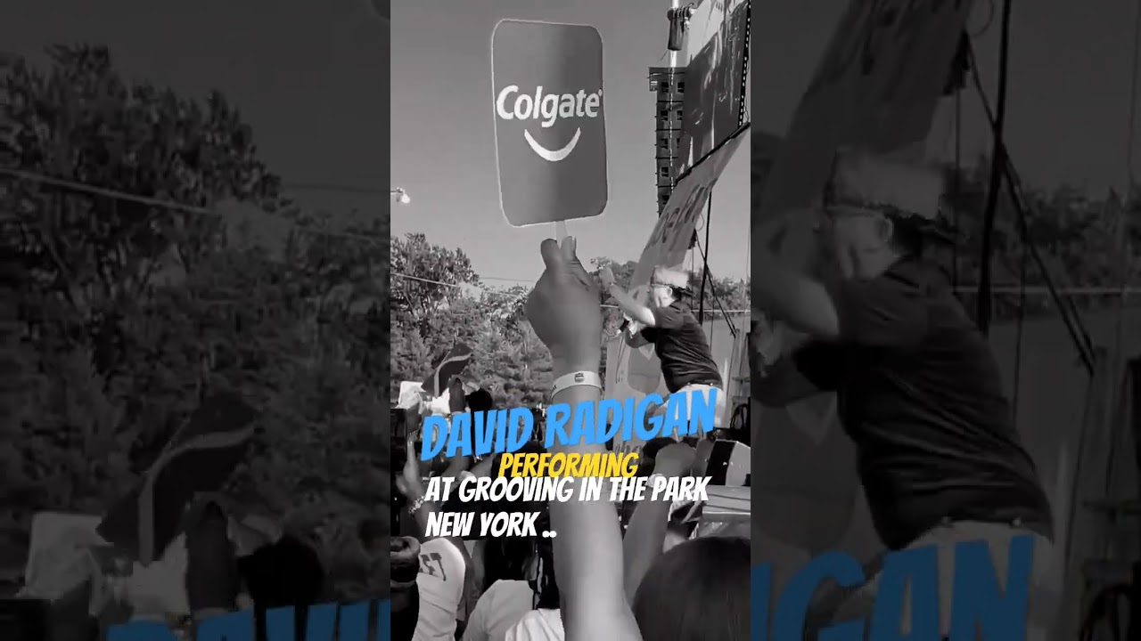 David Radigan performing at grooving in the park new York 