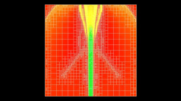 🚀 Hypersonic Jet Shock Wave 🌌 MHD Simulation with Adaptive Grid ✨