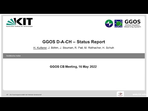 GGOS D-A-CH (Hansjörg Kutterer) - GGOS CB Meeting 2022