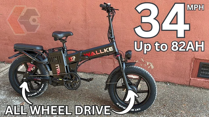 DUAL MOTORS + 34MPH = Wallke H9 AWD Folding eBike - 48V up to 82AH Battery