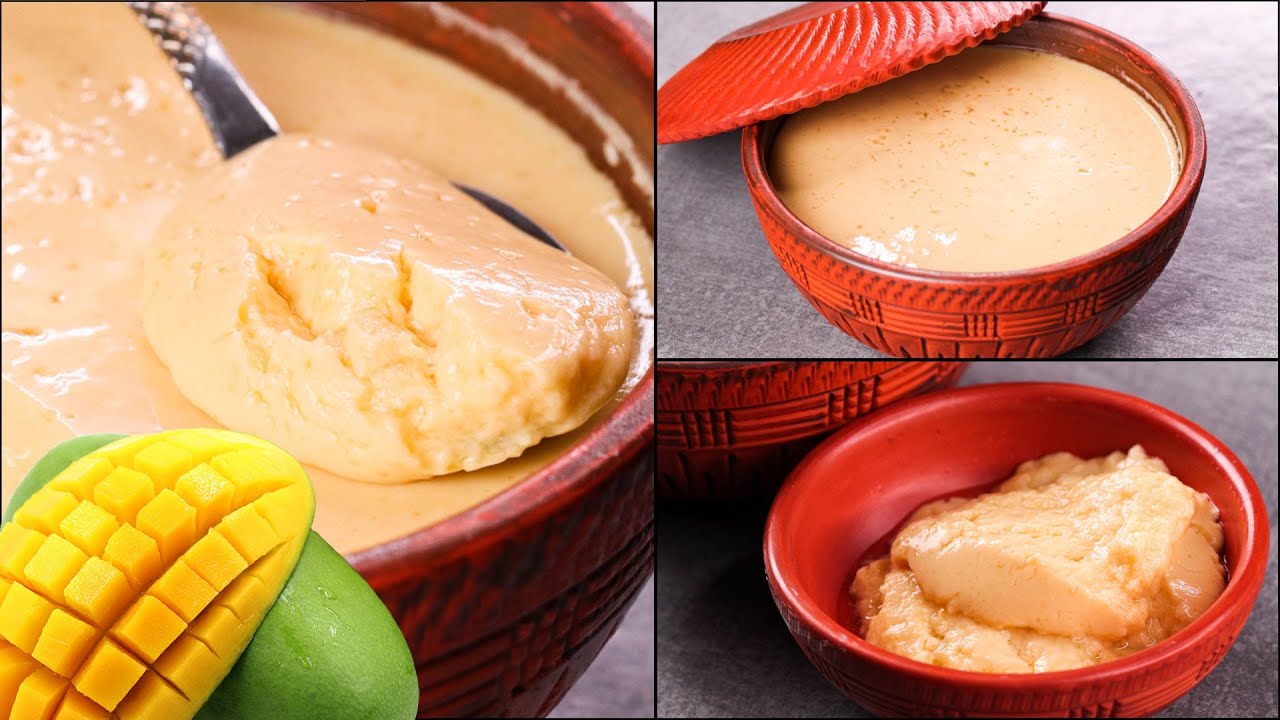MANGO YOGURT STEAM MANGO YOGURT AAM DOI DAHI RECIPE MANGO CURD
