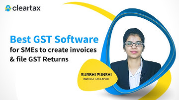 Best GST Software for SMEs to create invoices & file GST Returns | Clear Tax SME GST Software